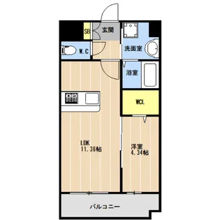 KL樋川【8階】の間取り