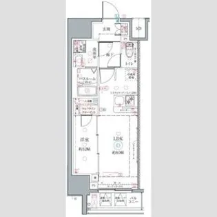 クレヴィスタ名古屋上前津【9階】の間取り