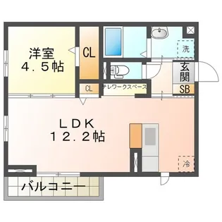 ウィステリアムーン【1階】の間取り