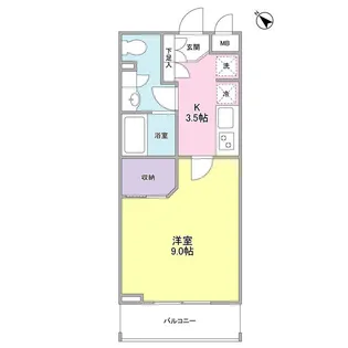 ZX minami Otsuka【5階】の間取り