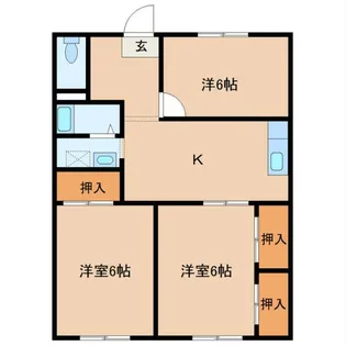 コーポ鈴木S B棟【1階】の間取り