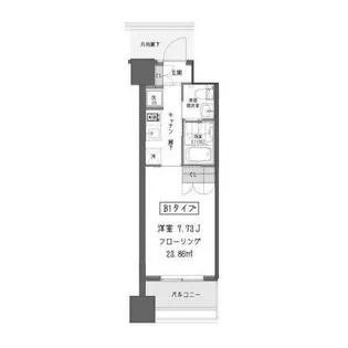 ガーデン蒲田【5階】の間取り