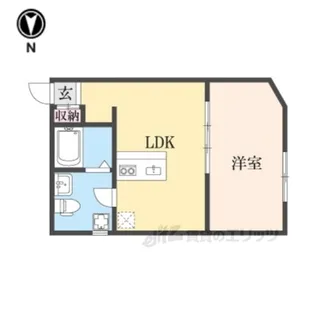 FLOWERGARDENNEYAGAWA【4階】の間取り