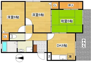パセオステーブル高砂【1階】の間取り