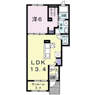 OHANA IV【1階】の間取り