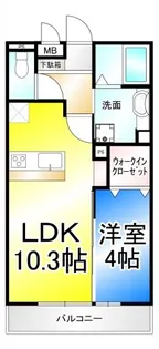 フローラ稲葉【3階】の間取り