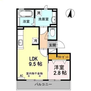 グランルフレ【3階】の間取り