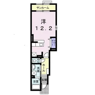 カルムS【1階】の間取り