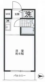 スカイコート下高井戸【7階】の間取り