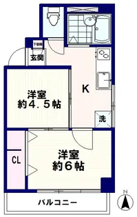 玉津マンション【3階】の間取り