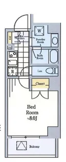 クレストコート菊川【3階】の間取り