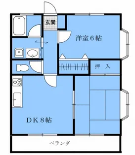 ニューフロンティアII A棟【1階】の間取り