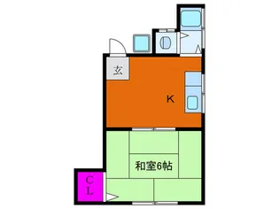 内山第1マンション【3階】の間取り