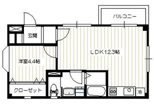 ガーデンハウス喜多【1階】の間取り