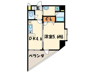 コスミオン【6階】の間取り