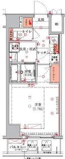 ハーモニーレジデンス東京イーストゲート【8階】の間取り