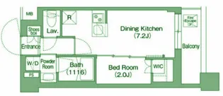 コンフォリア・リヴ大崎【2階】の間取り