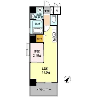 天神ファイブ【7階】の間取り