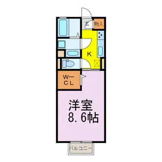 メゾン・ボヌール B【1階】の間取り