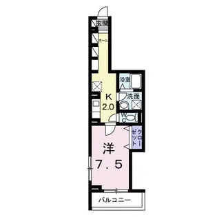 カーサ フェリーチェ 小瀬【3階】の間取り