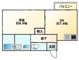 サンホーム瀬谷【2階】の間取り