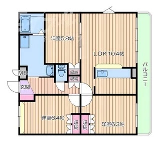 グランドール・ヴィラ【2階】の間取り