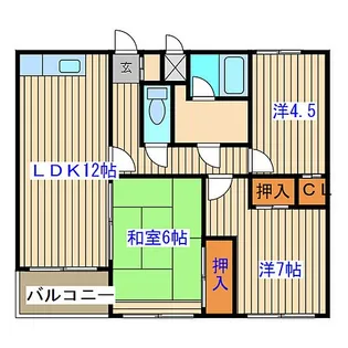 氷上壱番館【2階】の間取り