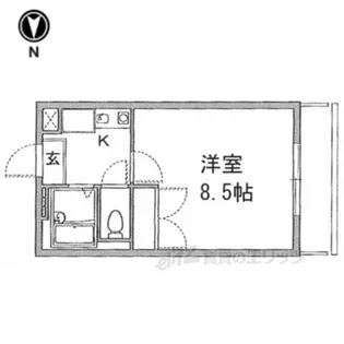 レオパレス冨田【1階】の間取り