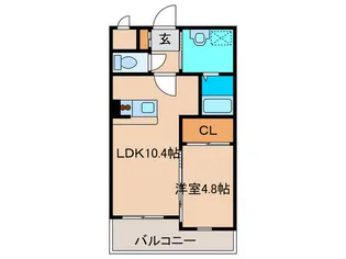 エレガンス泉【1階】の間取り