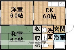 ロワイムハイリッチ【1階】の間取り