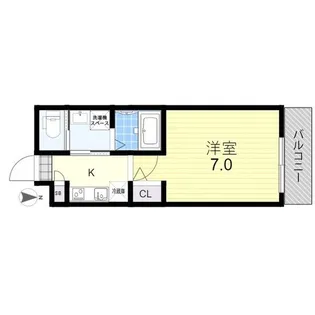 H-maison鶴橋【2階】の間取り