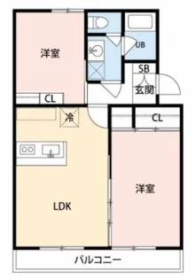 マンションカメリアII【1階】の間取り
