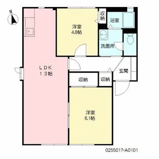 プラスパ高畑 A棟【1階】の間取り