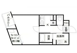 アイディ西馬込12【1階】の間取り