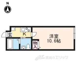 ボチボチ烏丸【2階】の間取り