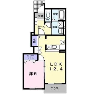 マルワ・フレッサ【1階】の間取り