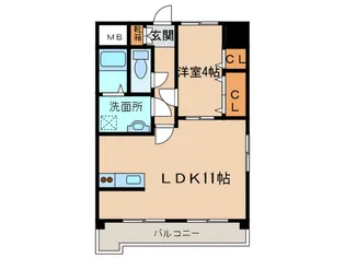 フェアリ-ハ-ト【5階】の間取り