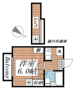ジュネパレス柏第107【2階】の間取り