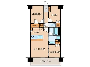 ジェイグラン京都西大路【7階】の間取り