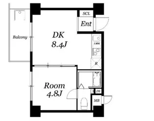 ティックハウス【6階】の間取り