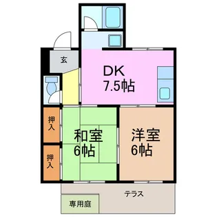 レジデンス神沢【1階】の間取り