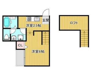 セジュール琴平【1階】の間取り