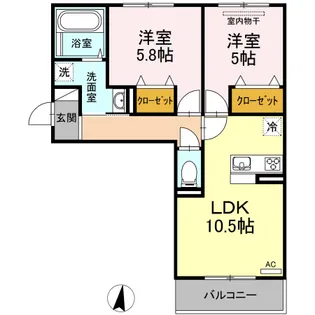 メゾンOTC【3階】の間取り