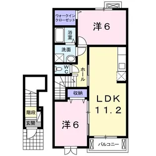 アバニコ【2階】の間取り