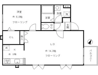 トロワ【3階】の間取り