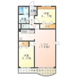 Ysビル ラフィネ【2階】の間取り