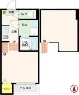 a l’aise太子堂【1階】の間取り