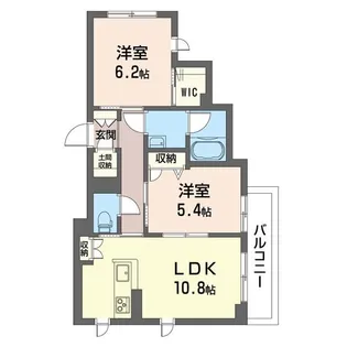 ベルカシェット森野【3階】の間取り
