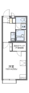 レオパレスRaconD7能登川【1階】の間取り