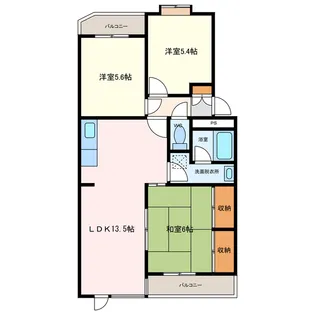 半田ロイヤルマンション【3階】の間取り